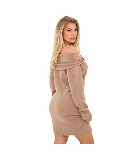 Robe Courte Femme Marron I Saw It First
