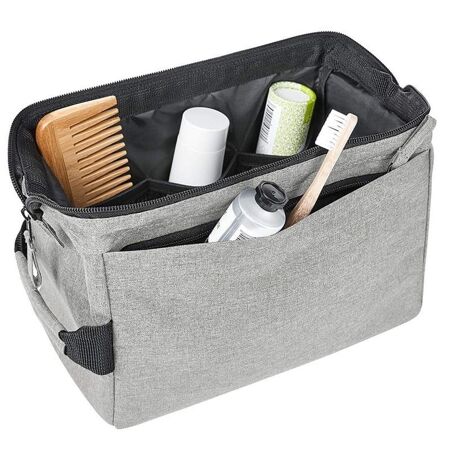 Trousse de toilette recyclée - 1816500 - gris mélange