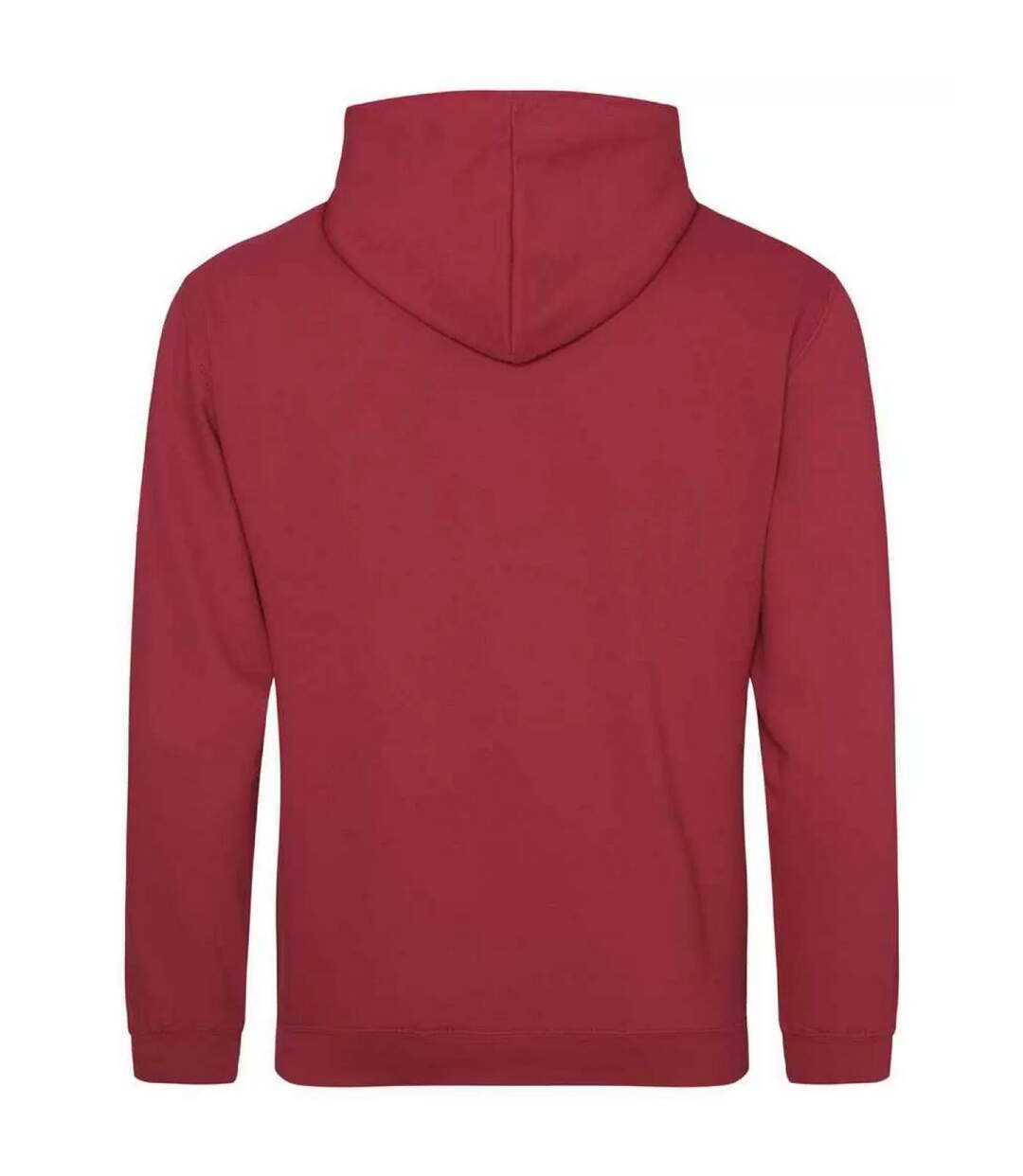 Sweat À Capuche College Adulte Rouge Orangé Awdis-2