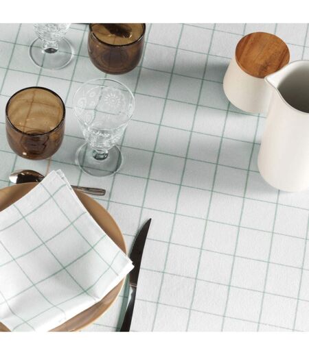 Lot de 3 Serviettes de Table Axel 40x40cm Vert Sauge