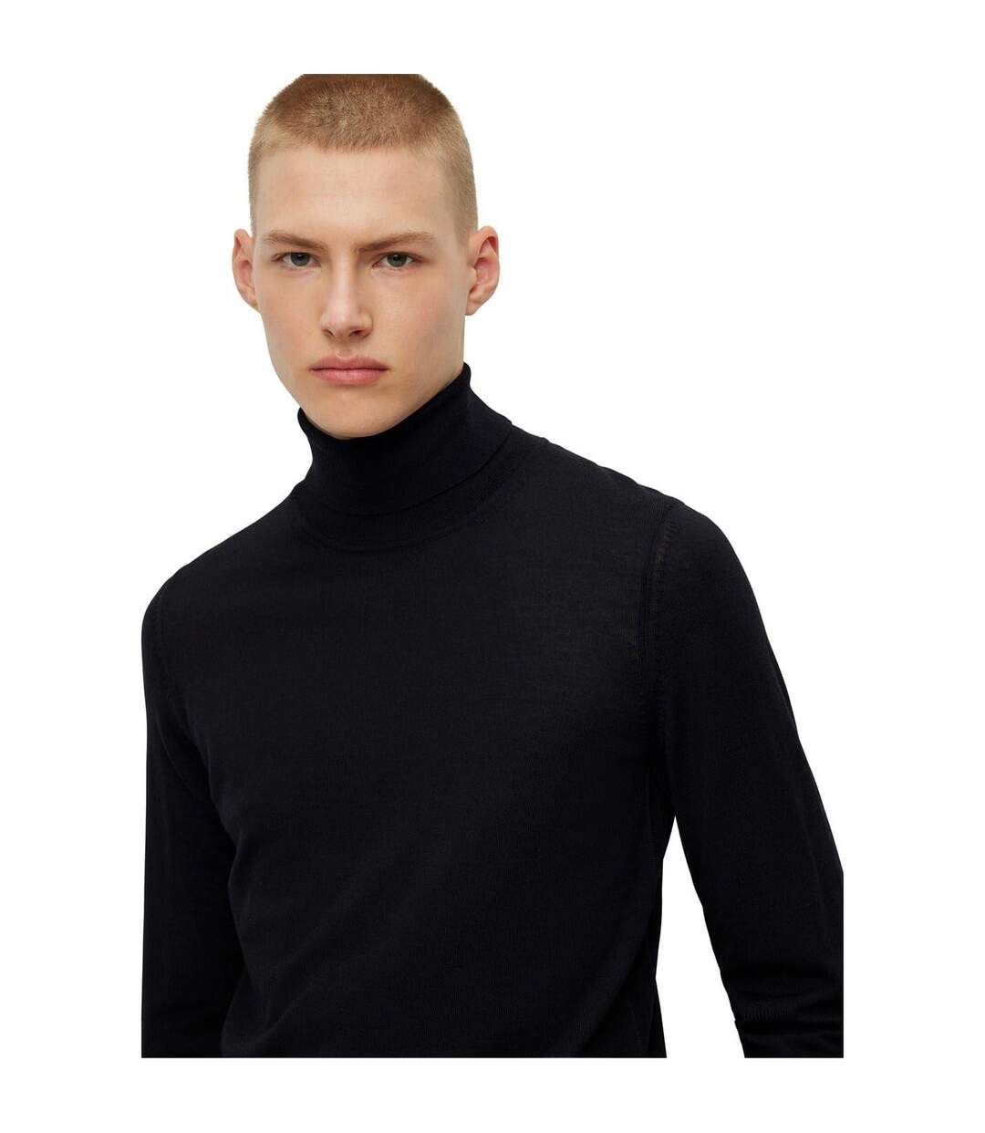 Pull Musso-p Homme Noir Boss-4