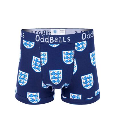 OddBalls Mens Classic England FA Boxer Shorts (Blue) - UTOB201