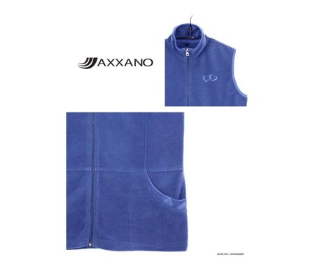 AXXANO AH1190 – Gilet sans manches polaire Bleu Lavande : douceur et confort féminin