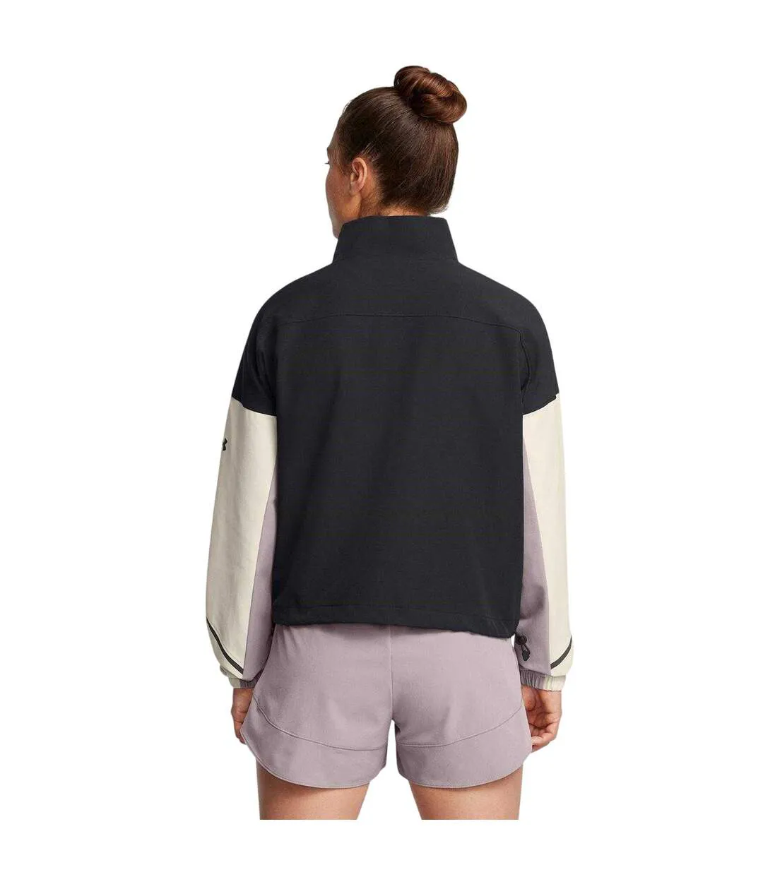 Womens/ladies Lightweight Puffer Jacket Black Melange Under Armour-3