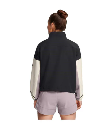 Womens/ladies Lightweight Puffer Jacket Black Melange Under Armour