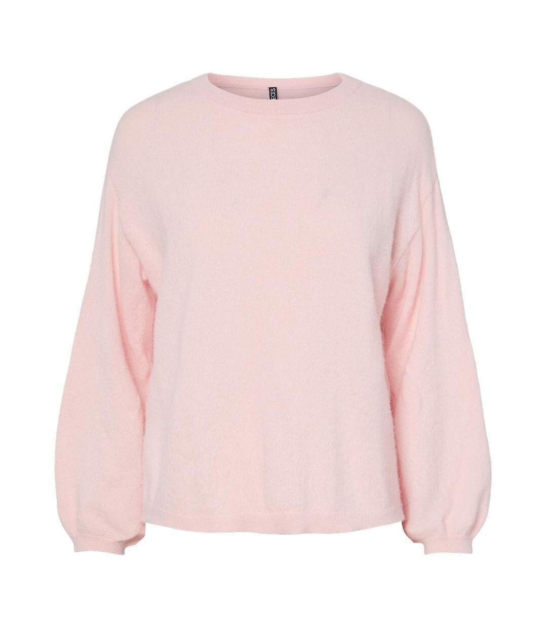 Pull rose femme pieces naomi-1