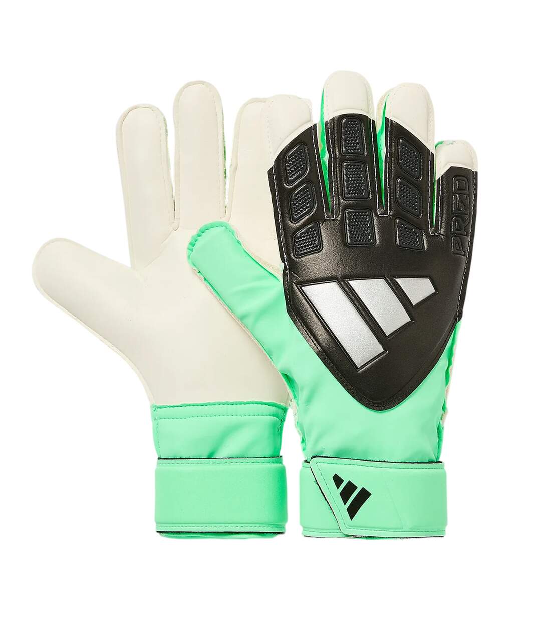 Gants De Gardien De But Entraînement Predator Enfant Noir Turquoise Pâle Blanc Adidas-4