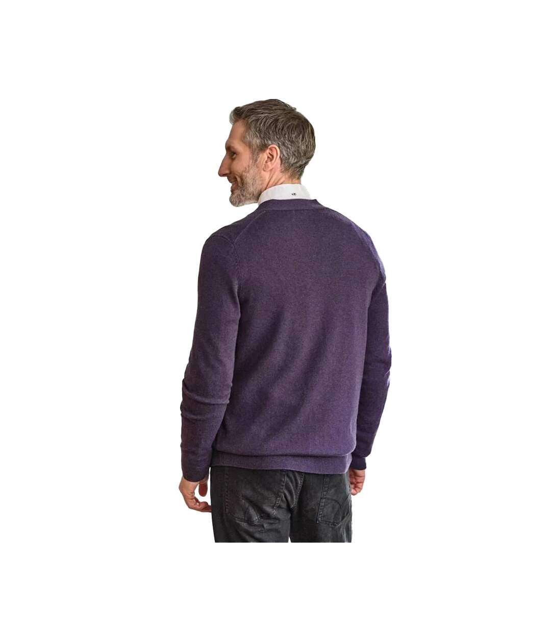 Cardigan Homme Violet WoolOvers-2