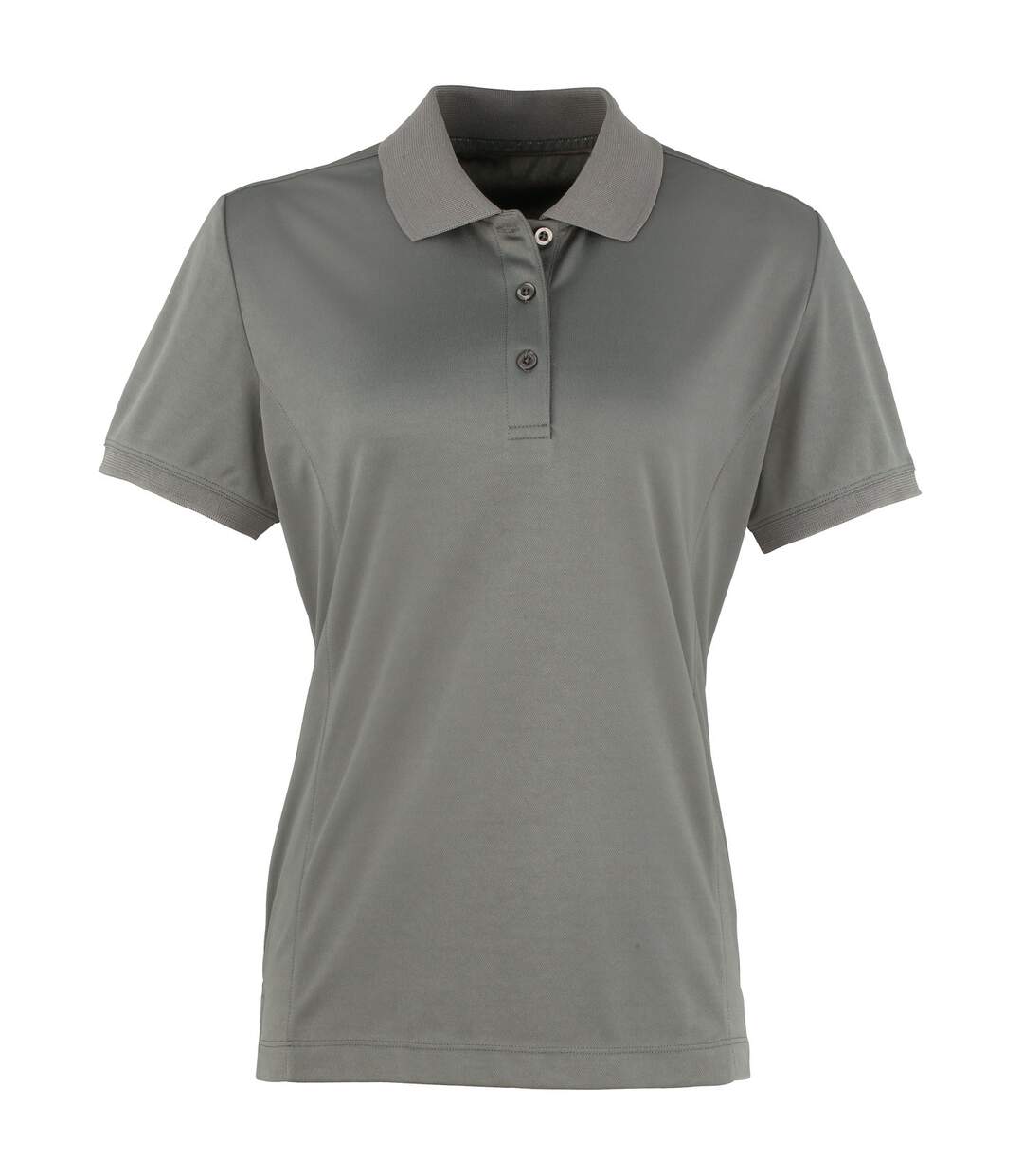 Coolchecker polo à manches courtes femme gris foncé Premier