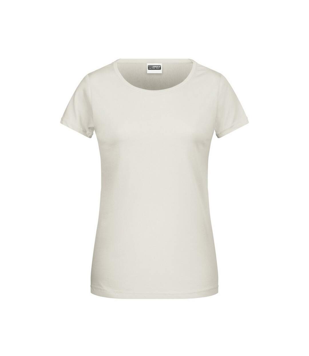 T-shirt Basic Femme Beige Pâle James And Nicholson-1