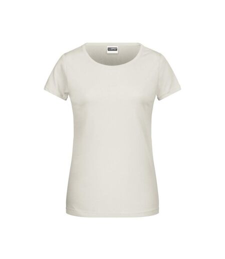 T-shirt Basic Femme Beige Pâle James And Nicholson