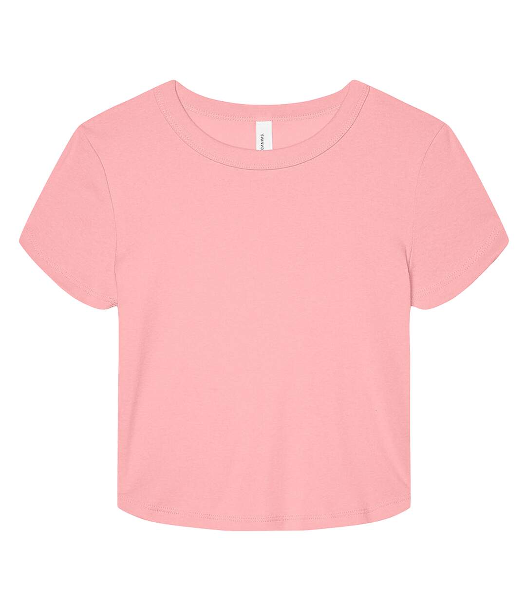 Haut court baby femme rose uni mélange Bella + Canvas-1