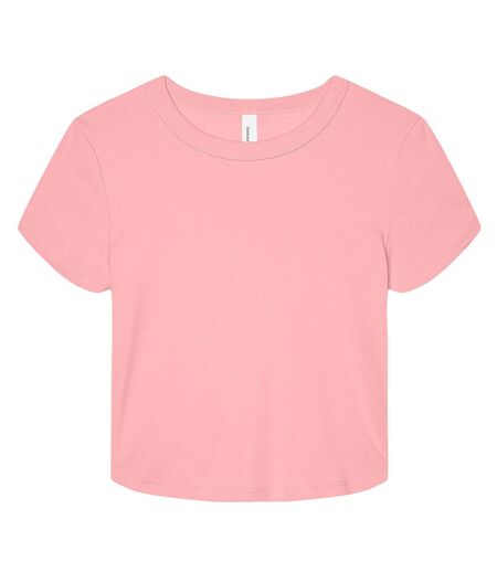 Haut court baby femme rose uni mélange Bella + Canvas