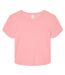 Haut court baby femme rose uni mélange Bella + Canvas-1
