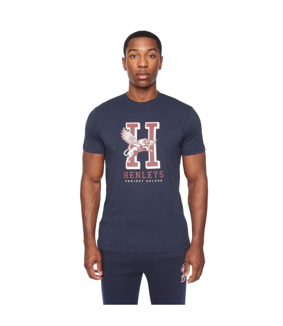 T-shirt belton homme bleu marine Henleys