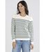 Pull Voile Ecru/Vert