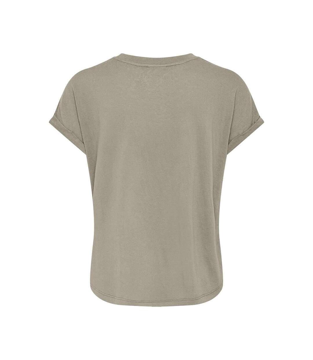 T-Shirt marron femme jdy faustinan-2
