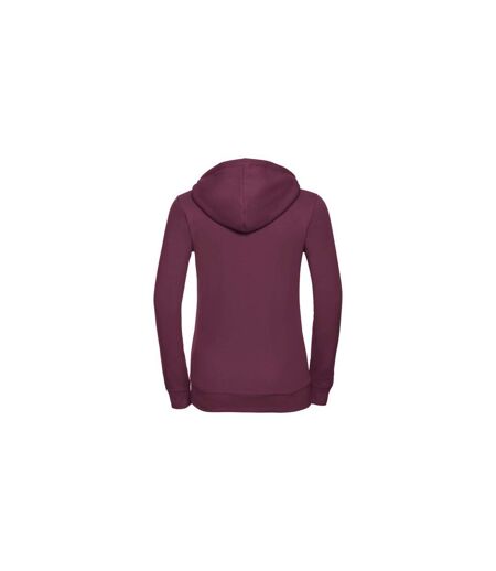 Russell Ladies Premium Authentic Zipped Hoodie (3-Layer Fabric) (Burgundy) - UTBC2731