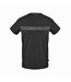 T-shirt Motif/style Rayure Sur Poitrine Homme Noir Aquascutum-1