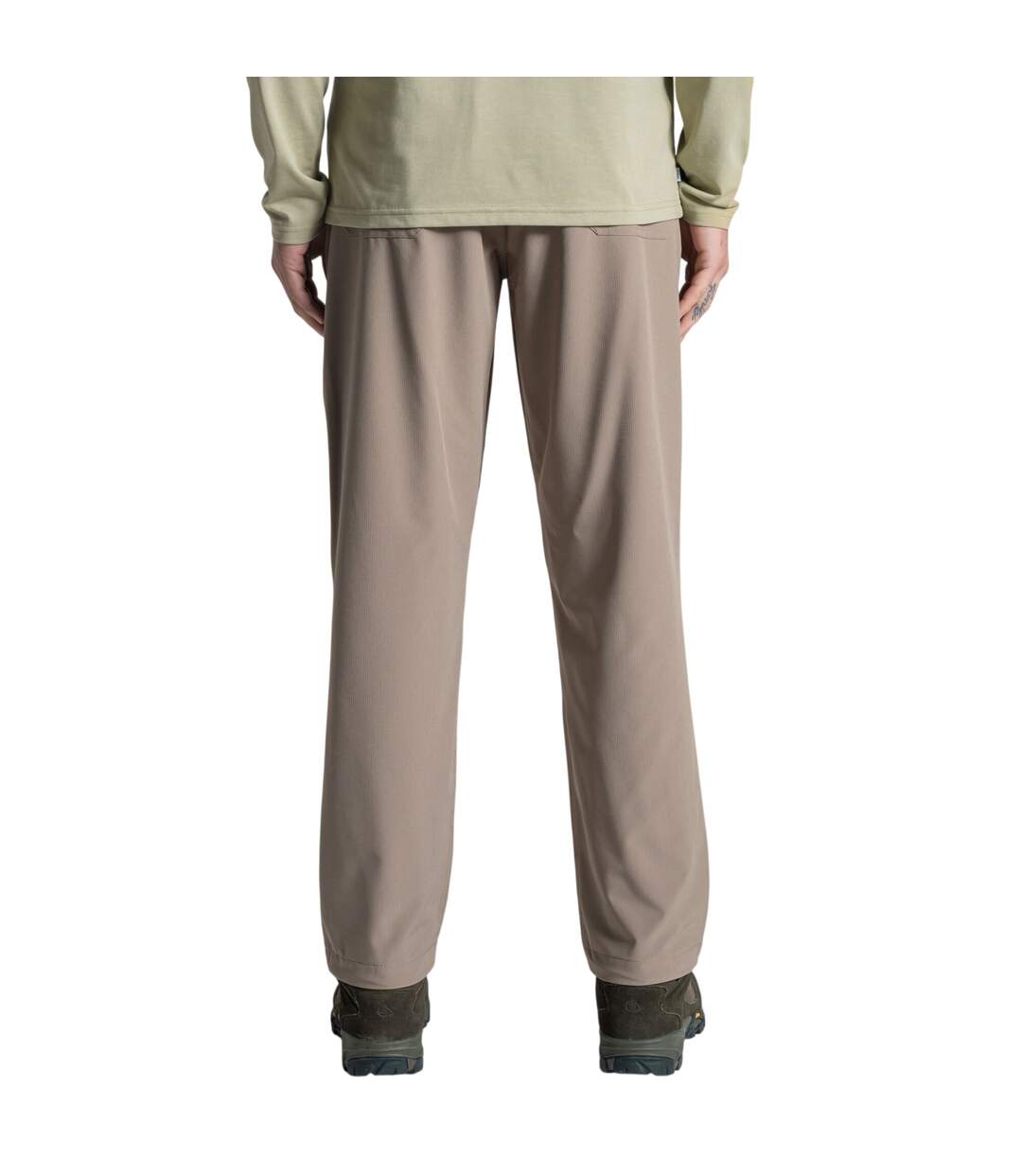 Pantalon Uni À Taille Haute Élastiquée Socco Homme Beige Craghoppers-3