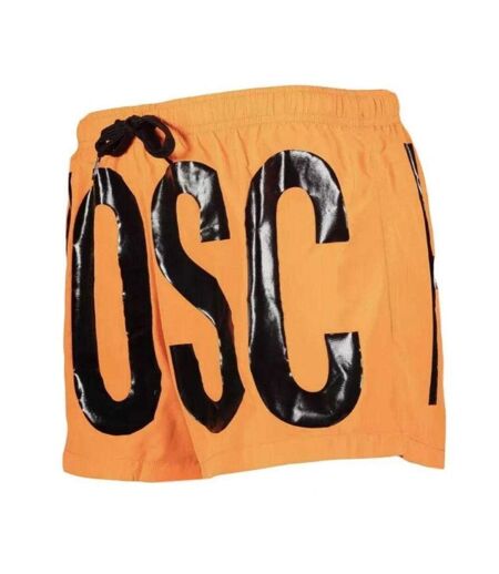 Short De Bain Motif Logo Homme Orange Clair Moschino