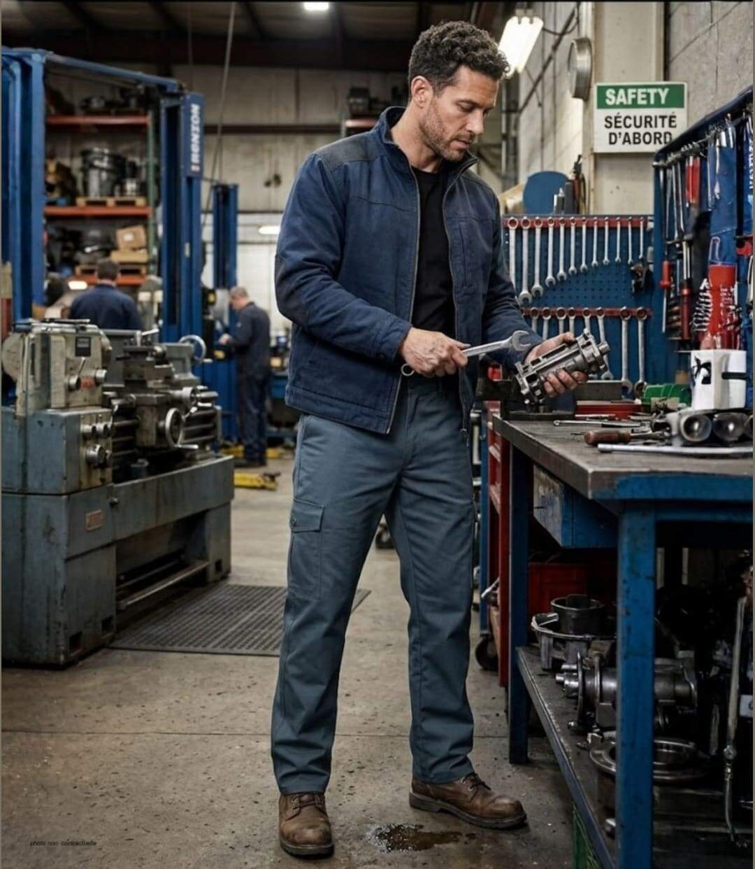Pantalon Cargo Homme Vert SEDETEX – Multi-Poches & Résistant-5