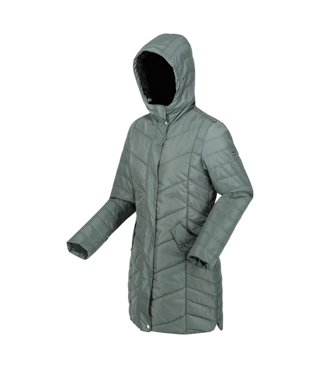 Doudoune À Capuche Panthea Femme Vert Forêt Foncé Regatta-4