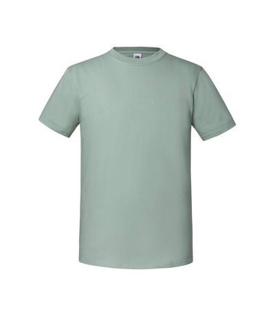 T-shirt Hommes Vert De Gris Fruit Of The Loom