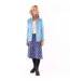 Womens/ladies Circle Jersey Midi Skirt Blue Lazy Jacks-3
