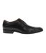 Mens Full Grain Leather Low Heel Formal Shoes Black Giorgio-3