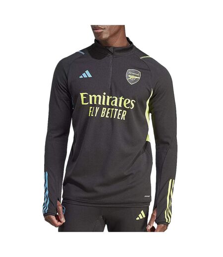 Arsenal sweat 1/2 zip noir homme adidas tiro 24 - l
