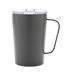 Modern recycled stainless steel mug with lid one size grey XD Collection-1