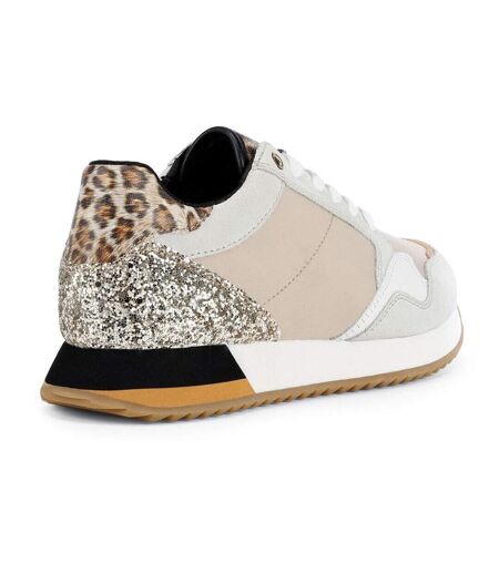 Geox Womens/Ladies Doralea Leather Sneakers (Off White) - UTFS8913