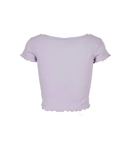 Haut Court Motif/style Côtelé Femme Lilas Urban Classics