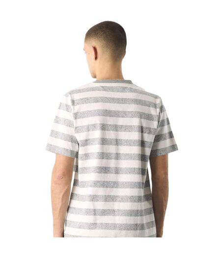 Unisex Adult Stripe Paisley Crew Neck Regular T-shirt Grey Pretty Green