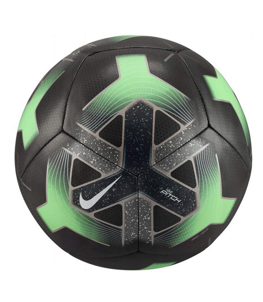 Ballon De Foot Motif/style Logo Pitch Team Taille 5 Noir Vert Nike-1