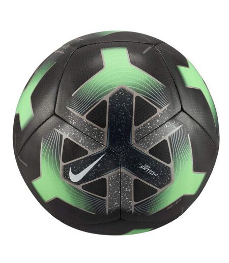 Ballon De Foot Motif/style Logo Pitch Team Taille 5 Noir Vert Nike