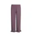 Womens/ladies Jasmin Plain Ruffle Hem Pyjama Bottoms Purple CCDK Copenhagen-2