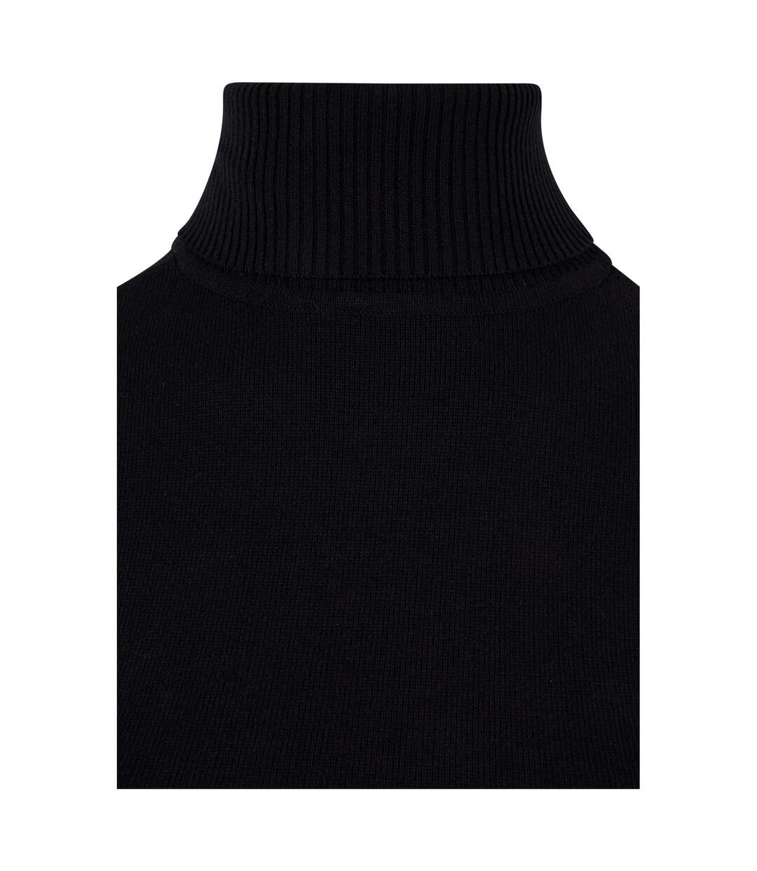 Womens/ladies Knitted Turtle Neck Sweatshirt Black Urban Classics-3