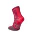 Womens/ladies twin skin ankle socks magenta/grey marl Hilly-2