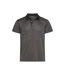 Mens Virtue Stripes Polo Shirt Black Cutter & Buck-1