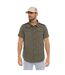 Chemise homme manches courtes en popeline avec patch et print Box Vondutch-1