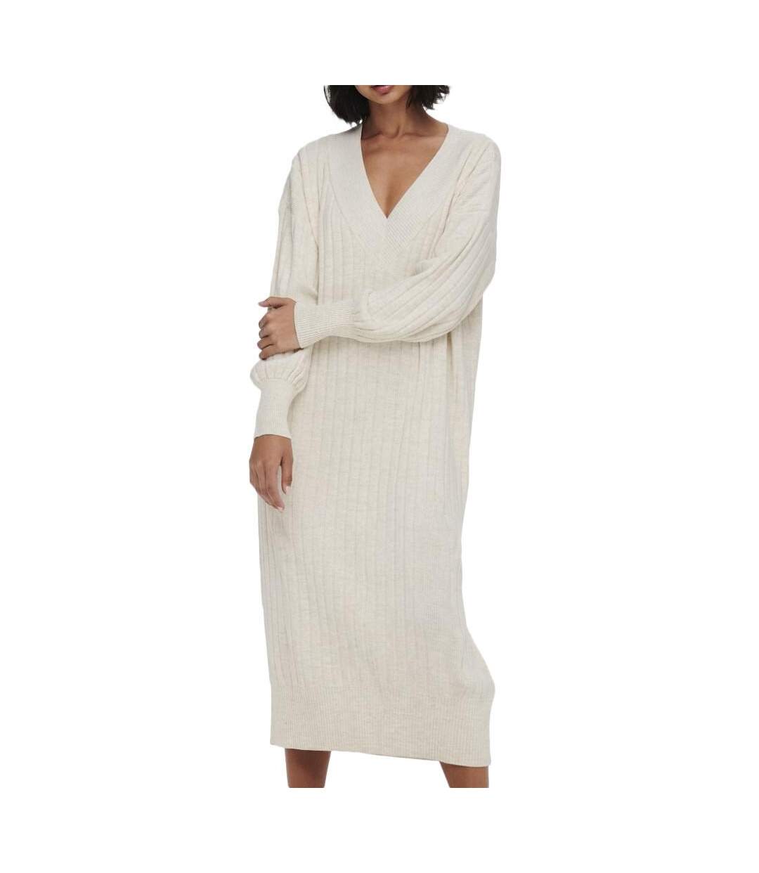 Robe Pull Beige Femme Only Tessa - S-1