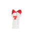 Statuette Ange Debout Cœur 26cm Blanc & Rouge