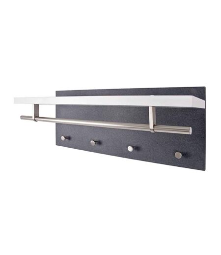 Patère Murale Design Granit 75cm Blanc