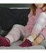 1 Pack Ladies Soft Warm Wool Bed Socks with Fairisle Design-5