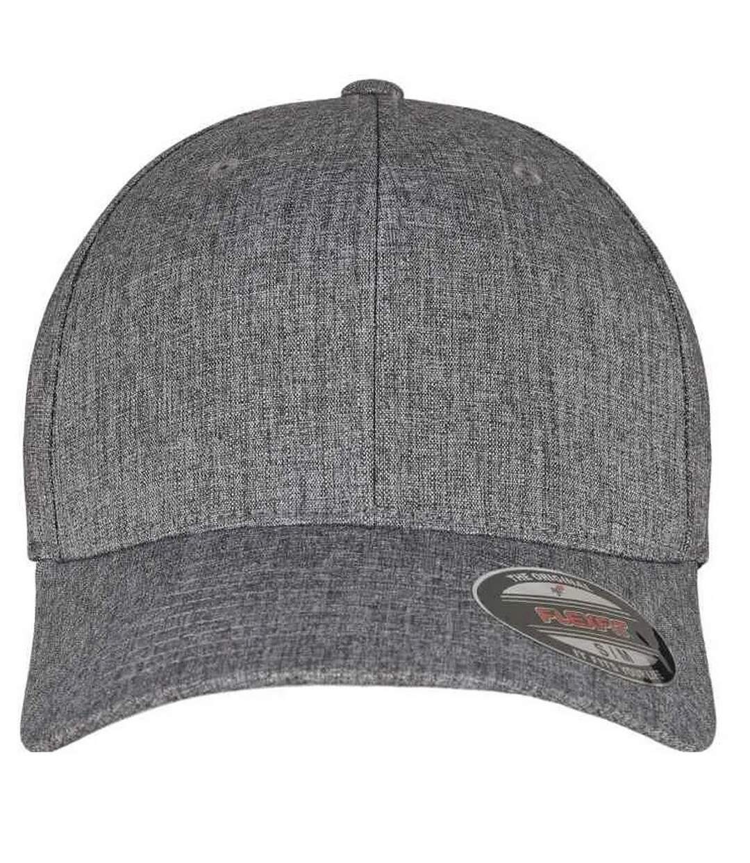Casquette De Baseball Gris Foncé Chiné Flexfit-1