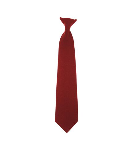 Yoko Clip-On Tie (Burgundy) (One Size)