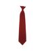 Yoko Clip-On Tie (Pack of 4) (Burgundy) (One Size)