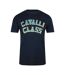 T-shirt Motif/style Logo Superposé Homme Bleu Marine Cavalli Class-1
